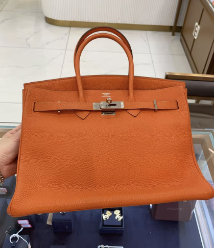 Hermes Birkin 35 Togo Orange PHW HA1882